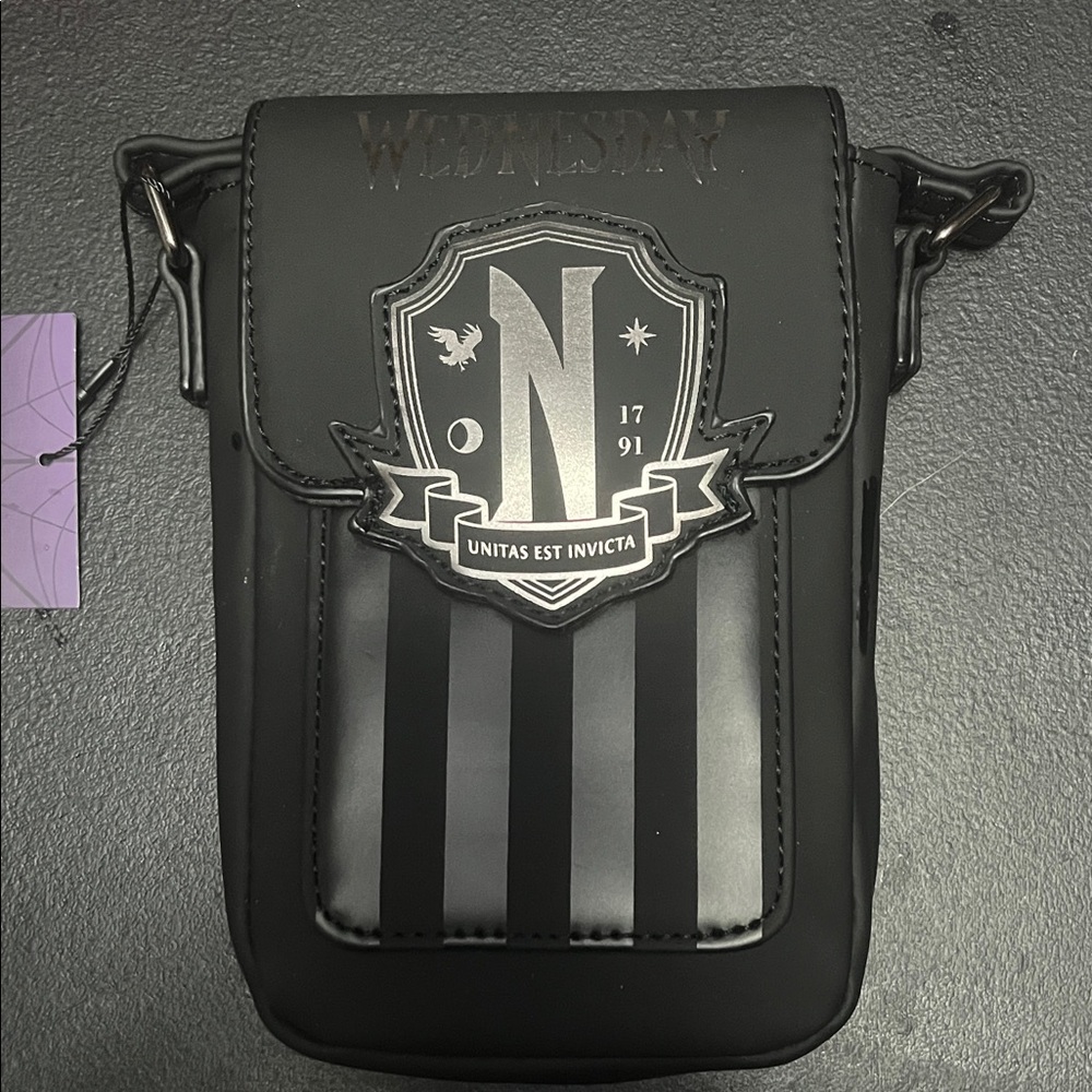 Wednesday Primark Black Crossbody Bag with Emblem